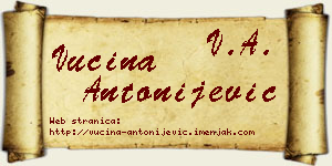 Vucina Antonijević vizit kartica
